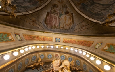 Detall dels frescos de La Salut, un patrimoni del Bisbat | Roger Benet